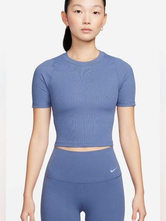 Nike Tops - Nike Zenvy Women’s Dri Fit Training Short Sleeve Crewneck Crop Top